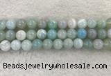 CAA1846 15.5 inches 16mm round banded agate gemstone beads