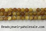 CAA1855 15.5 inches 14mm round banded agate gemstone beads