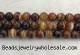 CAA1866 15.5 inches 16mm round banded agate gemstone beads