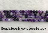 CAA1871 15.5 inches 6mm round banded agate gemstone beads