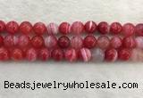 CAA1895 15.5 inches 14mm round banded agate gemstone beads