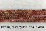 CAA1900 15.5 inches 4mm round banded agate gemstone beads