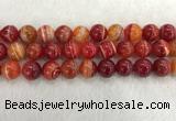 CAA1915 15.5 inches 14mm round banded agate gemstone beads