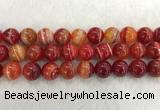 CAA1916 15.5 inches 16mm round banded agate gemstone beads