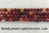 CAA1922 15.5 inches 8mm round banded agate gemstone beads