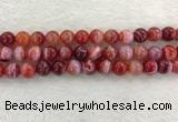 CAA1924 15.5 inches 12mm round banded agate gemstone beads