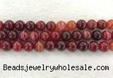 CAA1925 15.5 inches 14mm round banded agate gemstone beads