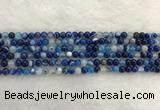 CAA1930 15.5 inches 4mm round banded agate gemstone beads