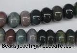 CAA194 15.5 inches 8*12mm rondelle indian agate beads wholesale