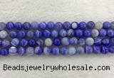 CAA1943 15.5 inches 10mm round banded agate gemstone beads