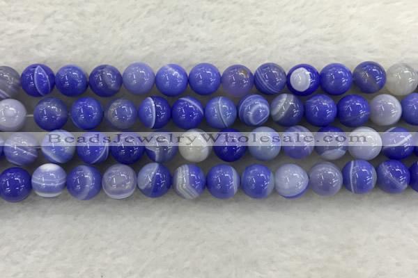 CAA1944 15.5 inches 12mm round banded agate gemstone beads