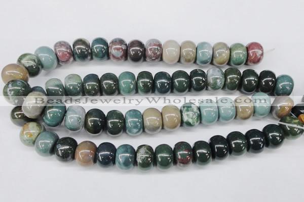 CAA196 15.5 inches 13*18mm rondelle indian agate beads wholesale