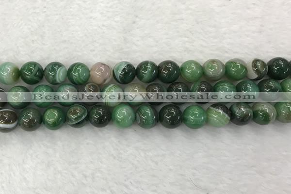 CAA1994 15.5 inches 12mm round banded agate gemstone beads