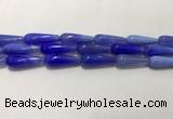 CAA2077 15.5 inches 10*30mm teardrop agate beads wholesale