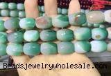 CAA2148 15.5 inches 13*18mm faceted drum agate beads wholesale