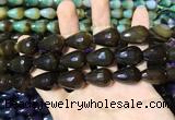 CAA2161 15.5 inches 15*20mm faceted teardrop agate beads