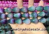 CAA2164 15.5 inches 15*20mm faceted teardrop agate beads