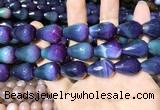 CAA2165 15.5 inches 15*20mm faceted teardrop agate beads