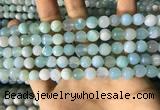 CAA2241 15.5 inches 8mm faceted round banded agate beads