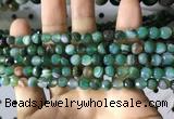 CAA2286 15.5 inches 6mm faceted round banded agate beads