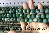 CAA2287 15.5 inches 8mm faceted round banded agate beads