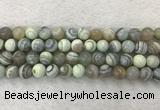 CAA2319 15.5 inches 10mm round banded agate gemstone beads