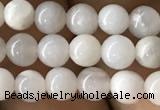 CAA2340 15.5 inches 4mm round white crazy lace agate beads wholesale