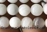 CAA2341 15.5 inches 6mm round white crazy lace agate beads wholesale