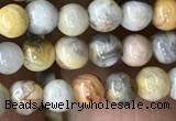 CAA2348 15.5 inches 4mm round crazy lace agate beads wholesale