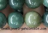 CAA2361 15.5 inches 14mm round moss agate beads wholesale