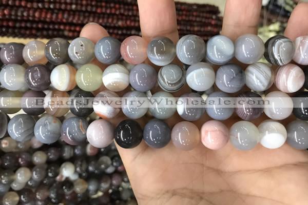 CAA2382 15.5 inches 12mm round Botswana agate beads wholesale