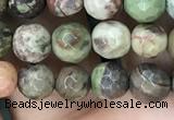 CAA2385 15.5 inches 6mm faceted round ocean agate beads wholesale