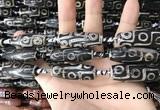 CAA2709 15.5 inches 14*38mm - 16*43mm rice tibetan agate dzi beads