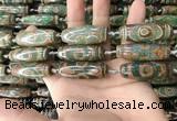 CAA2711 15.5 inches 14*38mm - 16*43mm rice tibetan agate dzi beads