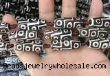 CAA2728 15.5 inches 10*28mm - 11*30mm rice tibetan agate dzi beads