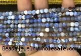 CAA2806 15 inches 4mm faceted round fire crackle agate beads wholesale