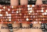 CAA2808 15 inches 4mm faceted round fire crackle agate beads wholesale