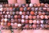 CAA2897 15 inches 6mm faceted round fire crackle agate beads wholesale