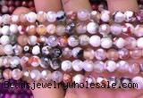 CAA2900 15 inches 6mm faceted round fire crackle agate beads wholesale