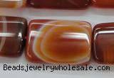 CAA300 15.5 inches 23*30mm rectangle red line agate gemstone beads