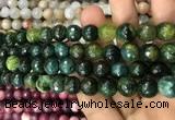 CAA3080 15 inches 10mm faceted round fire crackle agate beads wholesale