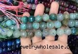 CAA3132 15 inches 12mm faceted round fire crackle agate beads wholesale