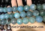 CAA3237 15 inches 16mm faceted round fire crackle agate beads wholesale