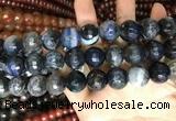 CAA3245 15 inches 16mm faceted round fire crackle agate beads wholesale