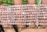 CAA3261 15 inches 4mm faceted round agate beads wholesale