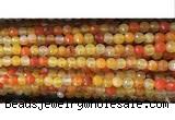 CAA3292 15 inches 6mm faceted round agate beads wholesale