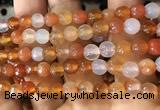 CAA3304 15 inches 6mm faceted round agate beads wholesale