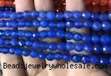 CAA3307 15 inches 6mm faceted round agate beads wholesale