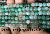 CAA3309 15 inches 6mm faceted round agate beads wholesale