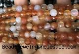 CAA3310 15 inches 6mm faceted round agate beads wholesale